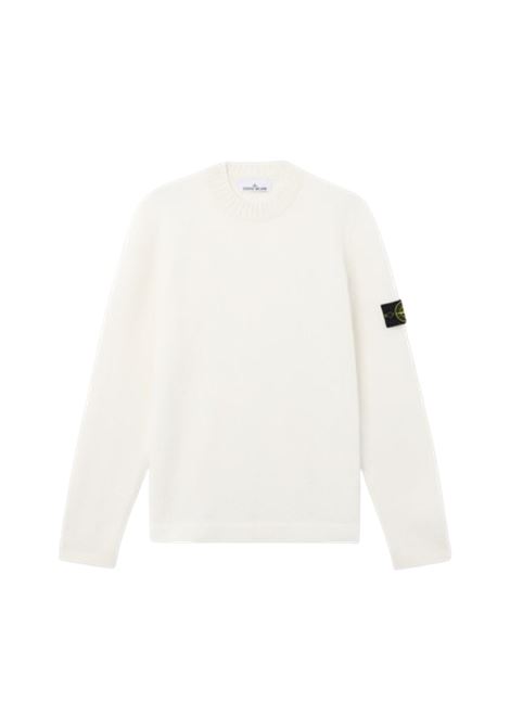 maglione fancy yarn uomo avorio STONE ISLAND | K2S15 5100056 S00N2V0093